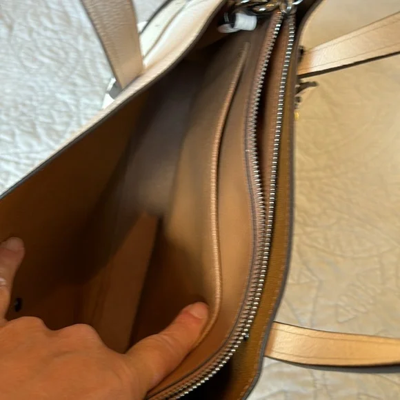 Coach White Leather Tote - Picture 7 of 10